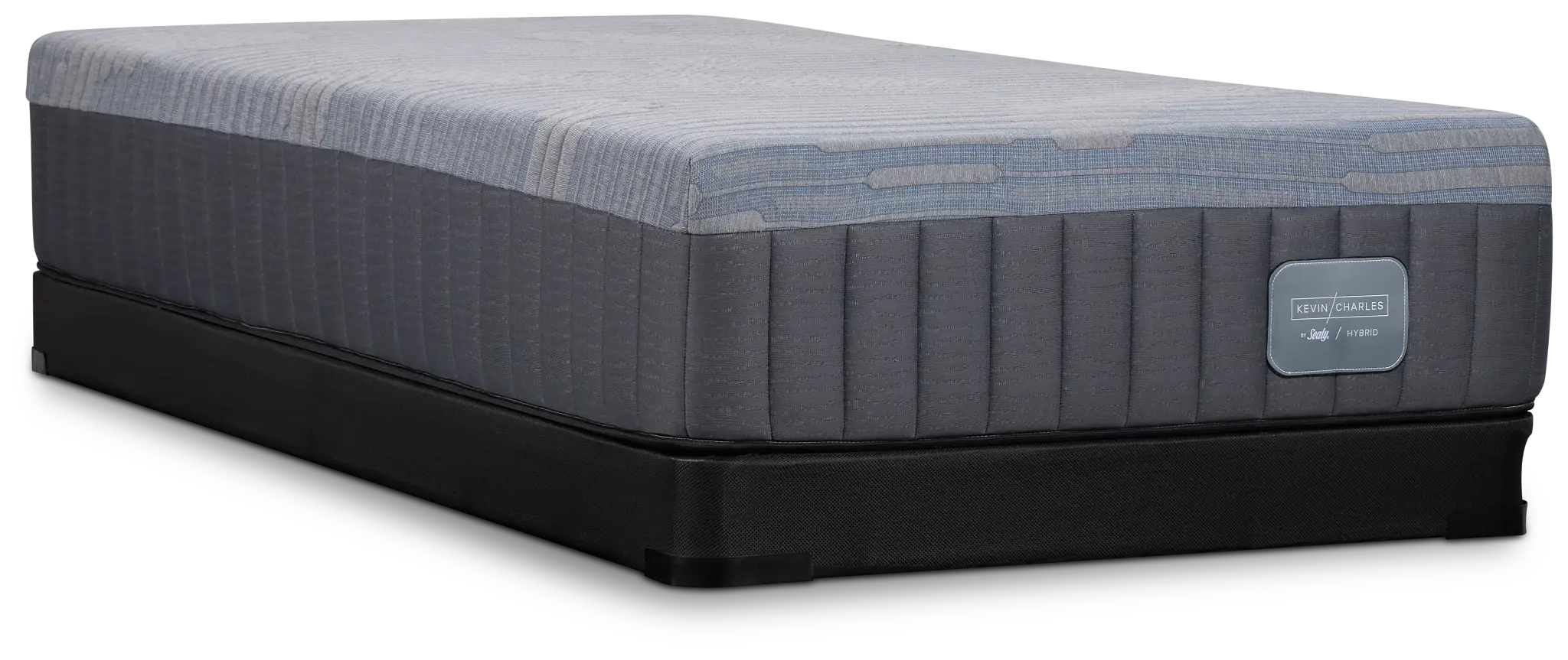 Kevin Charles By Sealy Hybrid Plush Low-profile Mattress Set Kevin Charles By Sealy Hybrid Plush Low-profile Mattress Set
