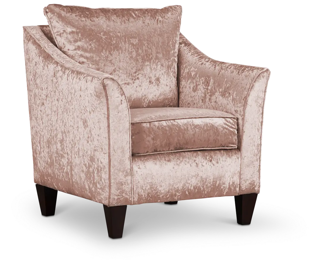 Ethereal Light Pink Velvet Accent Chair Ethereal Light Pink Velvet Accent Chair
