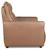 Edison Dark Brown Lthr/vinyl 2-piece Modular Power Reclining Sofa