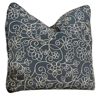 Bloom Multicolored Fabric Square Accent Pillow