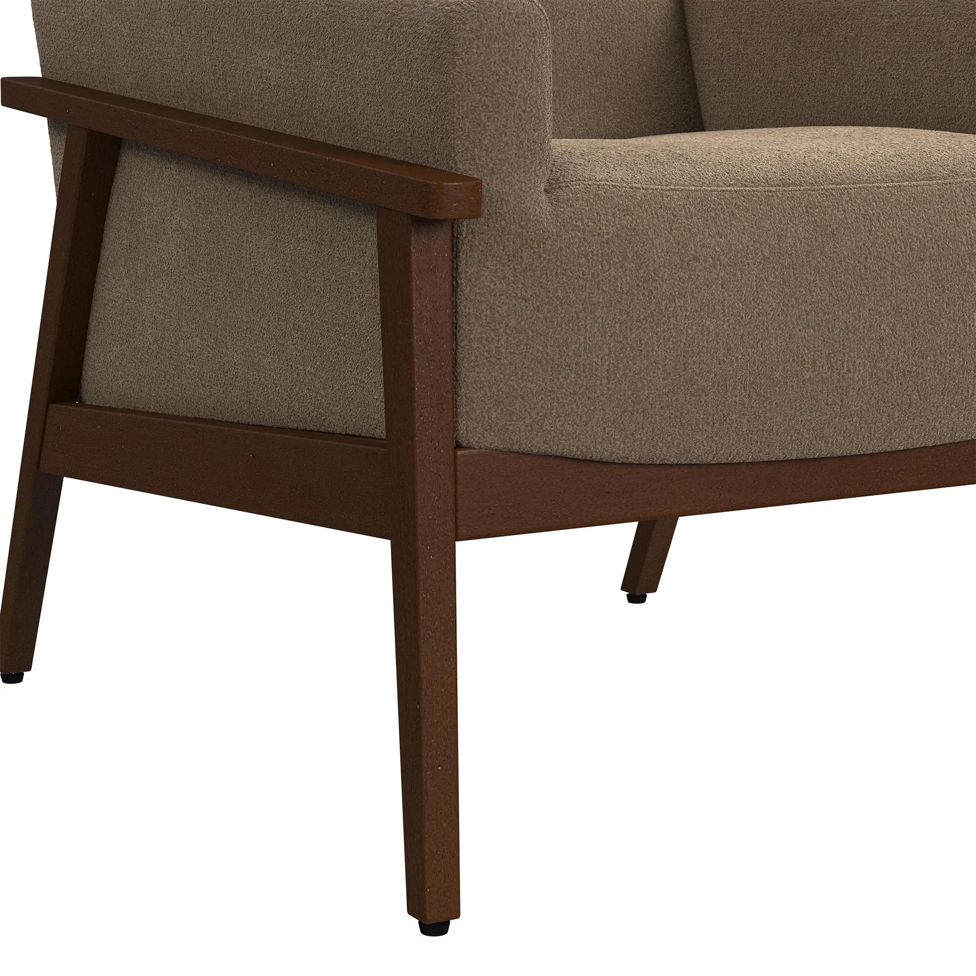 Tamsin Light Brown Fabric Accent Chair