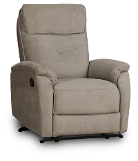 Ryder Beige Micro Recliner