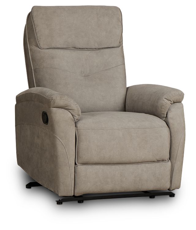 Ryder Beige Micro Recliner