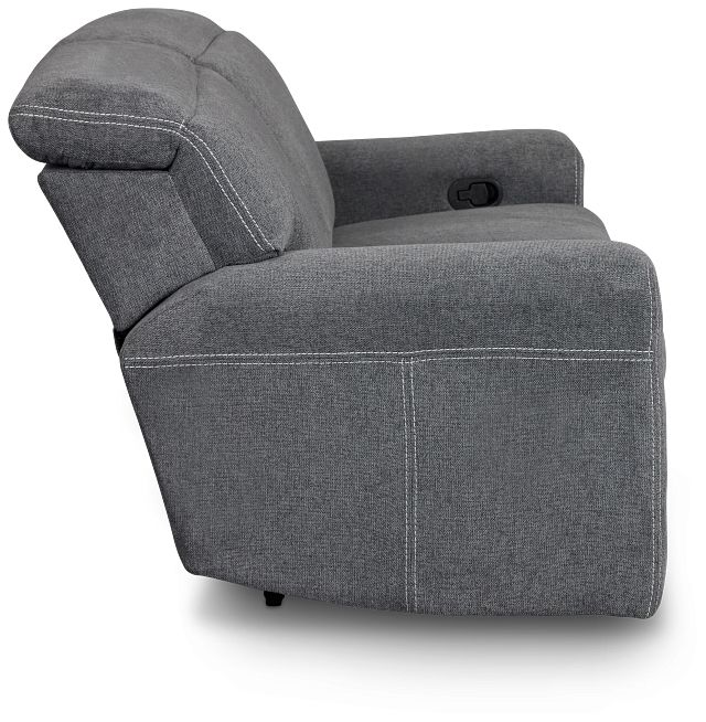 Callum Dark Gray Fabric Reclining Sofa