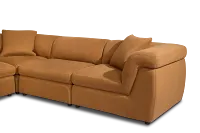 Aria Medium Brown Micro Immersive 8-piece Modular Sectional W/2 Speakers