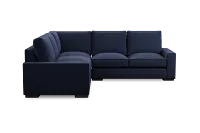 Edgewater Peyton Dark Blue Small Two-arm Sectional
