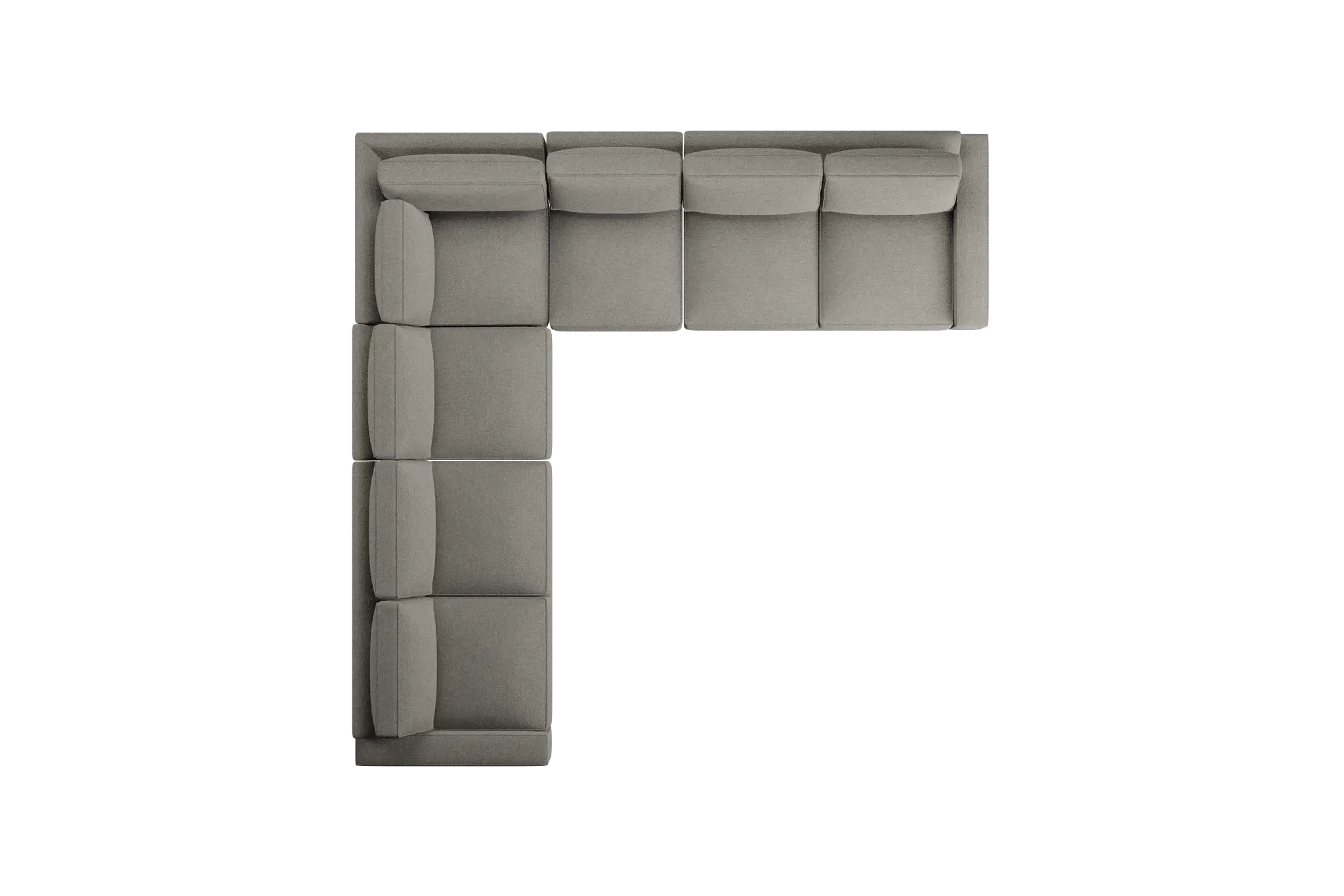 Edgewater Maguire Pewter Large Two-arm Sectional Edgewater Maguire Pewter Large Two-arm Sectional