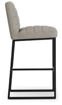 Miller Light Gray 30" Upholstered Barstool