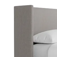 Captiva Peyton Gray 48" Upholstered Shelter Bed