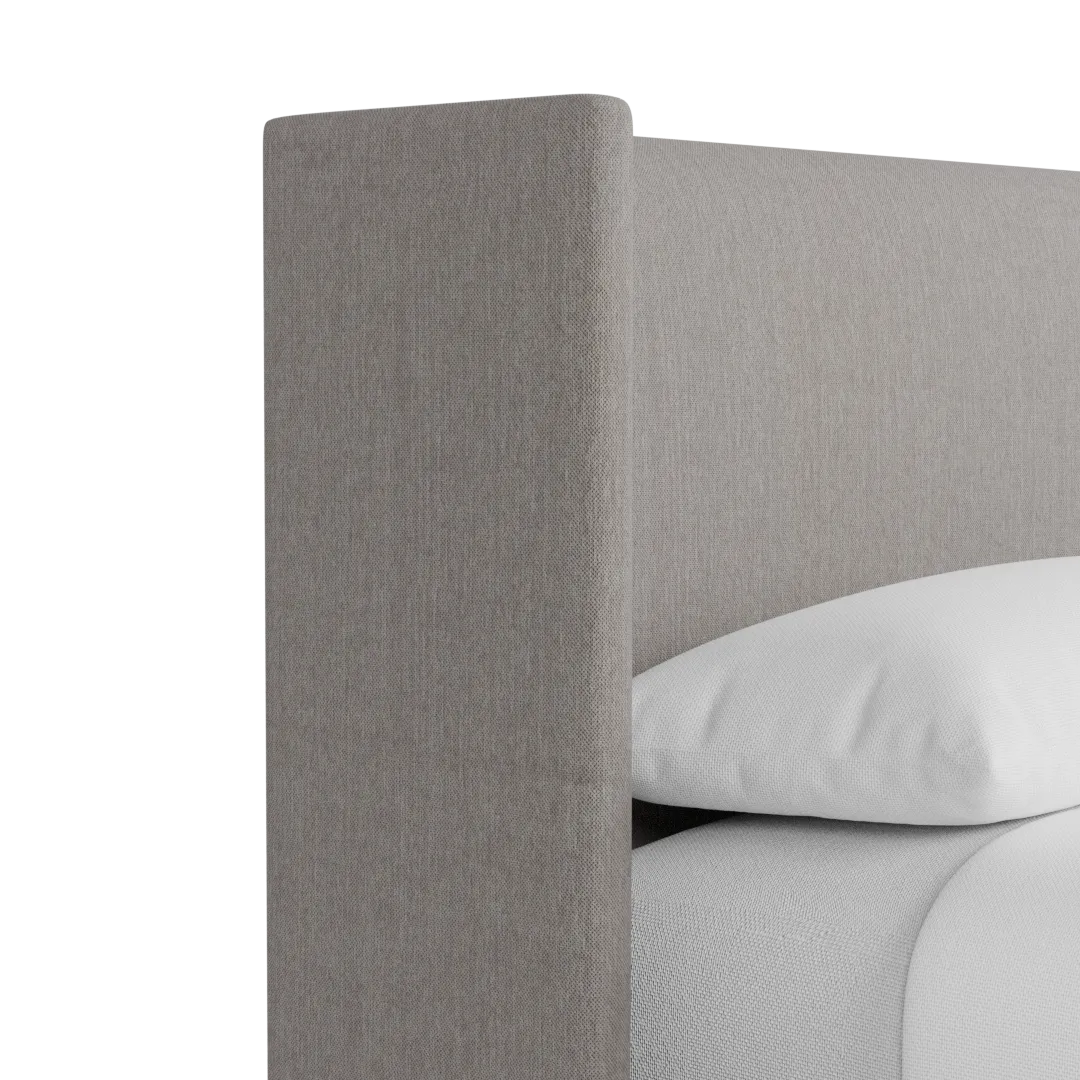 Captiva Peyton Gray 48" Upholstered Shelter Bed