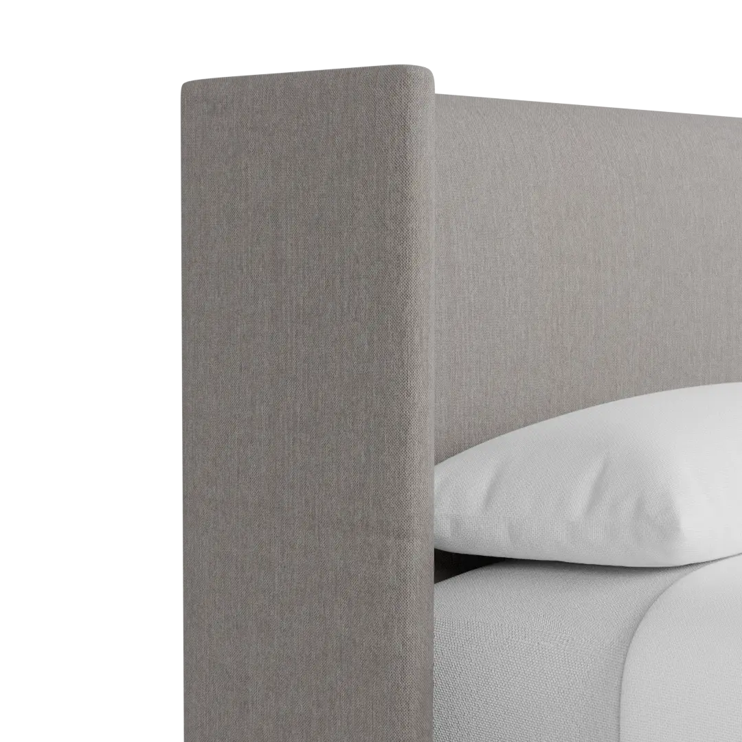 Captiva Peyton Gray 48" Upholstered Shelter Bed Captiva Peyton Gray 48" Upholstered Shelter Bed