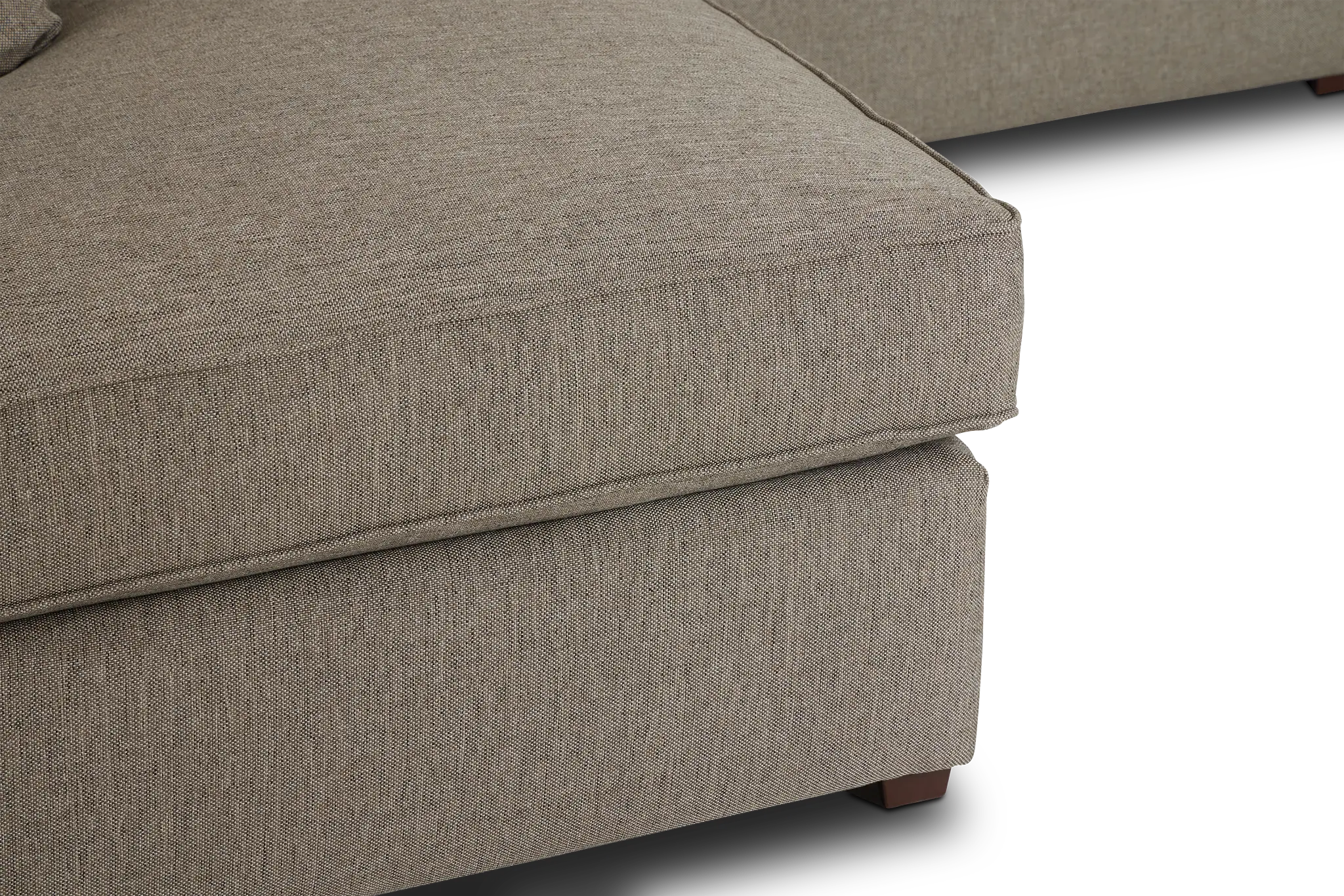 Asheville Brown Fabric Large Left Bumper Sectional Asheville Brown Fabric Large Left Bumper Sectional