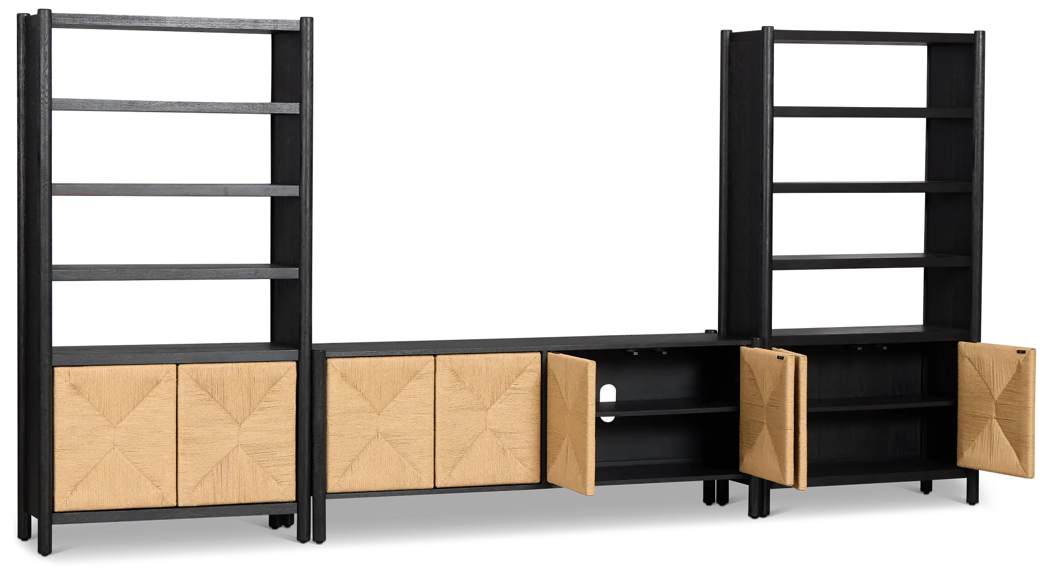 Santorini Black 71" Entertainment Wall Santorini Black 71" Entertainment Wall