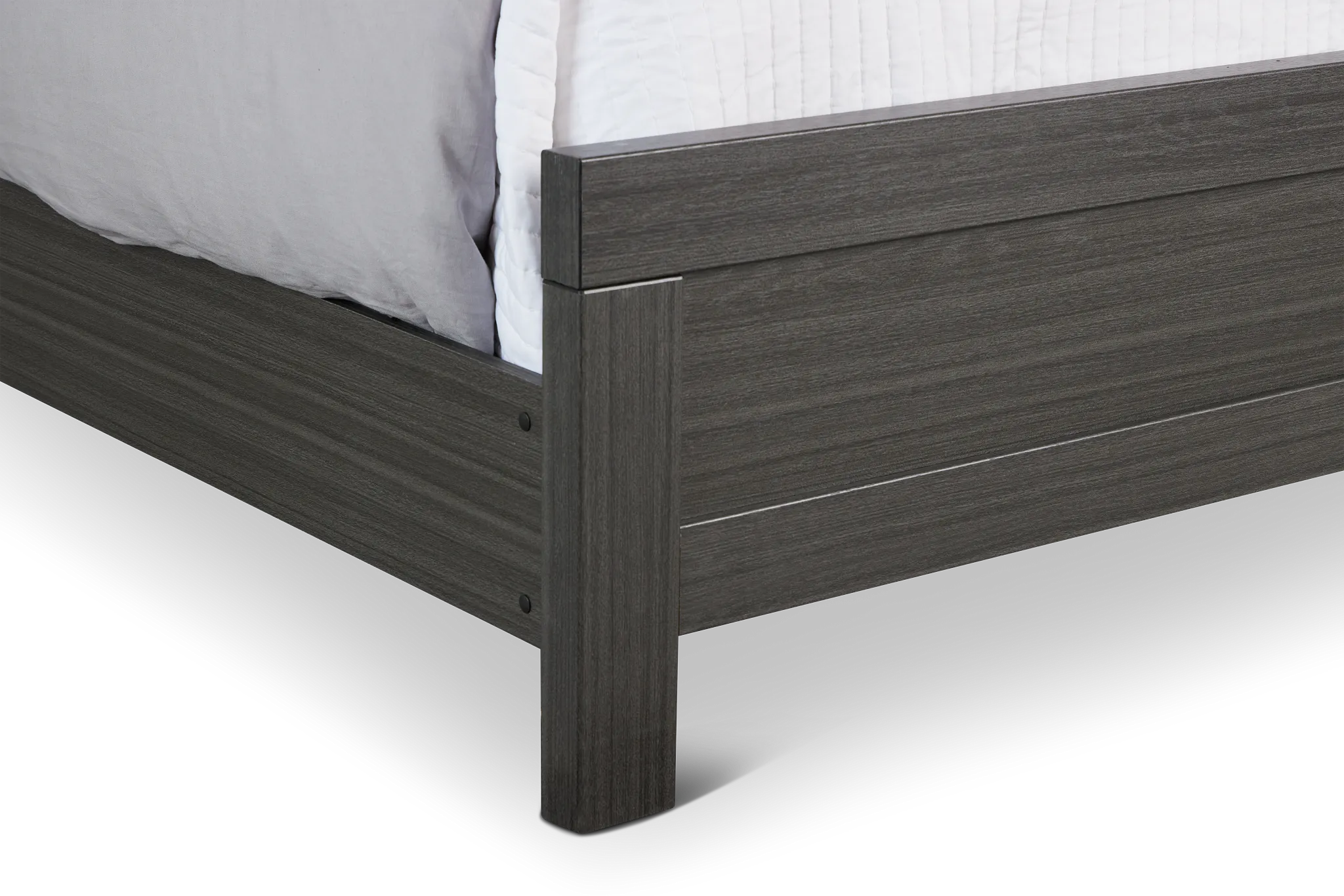 Everett Gray Panel Bed