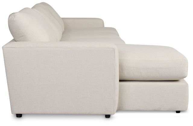 Brantley Light Beige Fabric Small Left Chaise Sectional