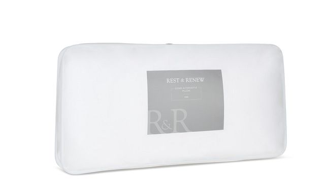 Rest & Renew Down Alternative Plush Stomach Sleeper Pillow (1)