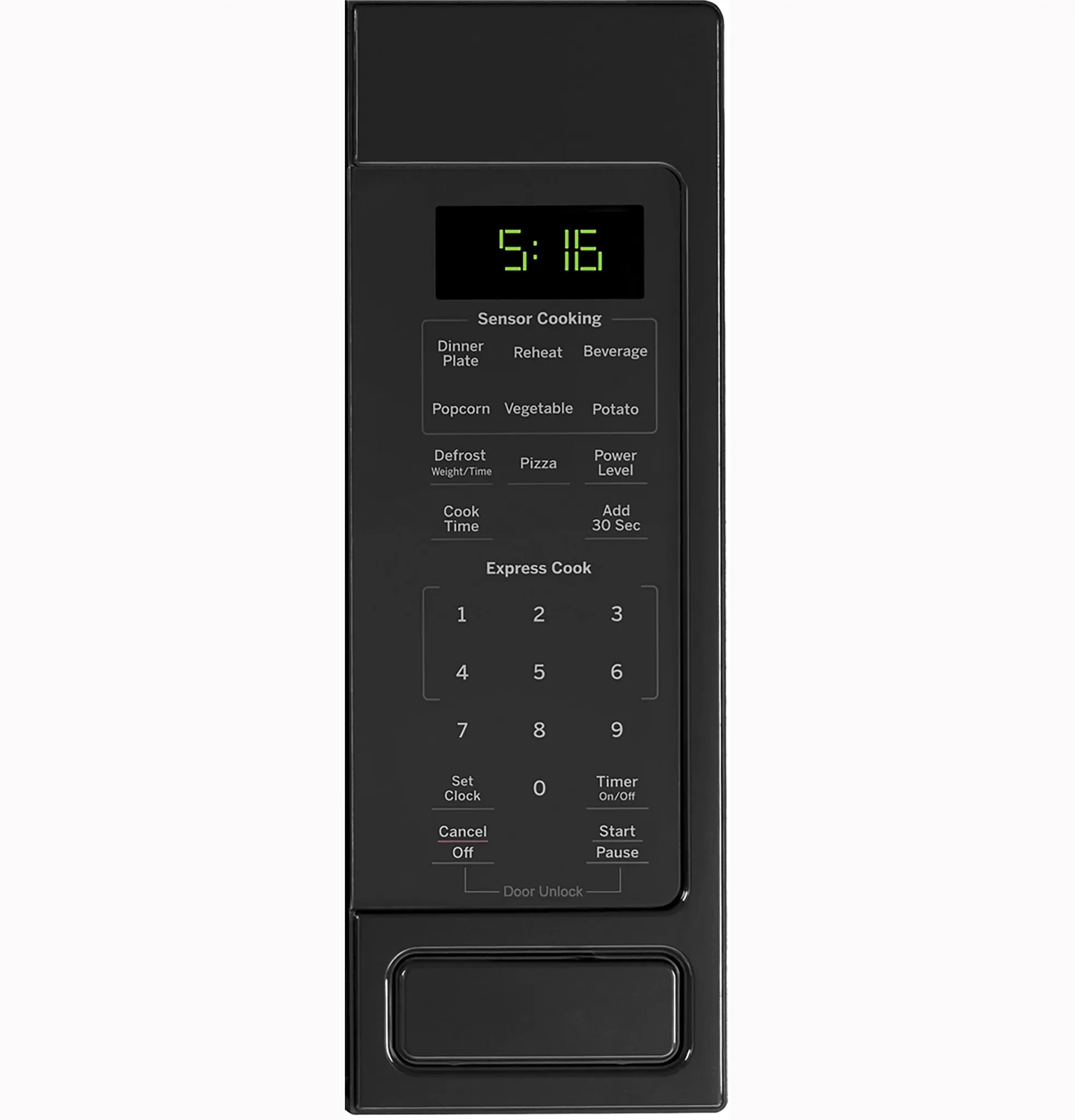 Ge 16 Series Black Countertop Microwave