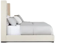 Lacey Beige Uph Platform Bed