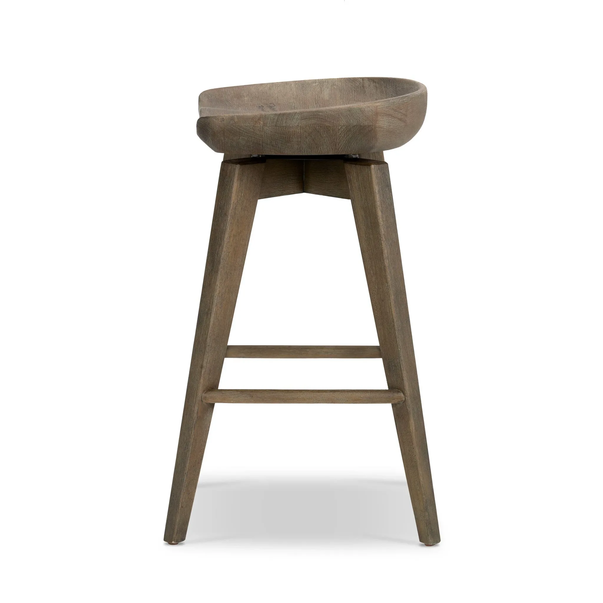 Four Hands Pamona Mid Tone 24" Swivel Barstool