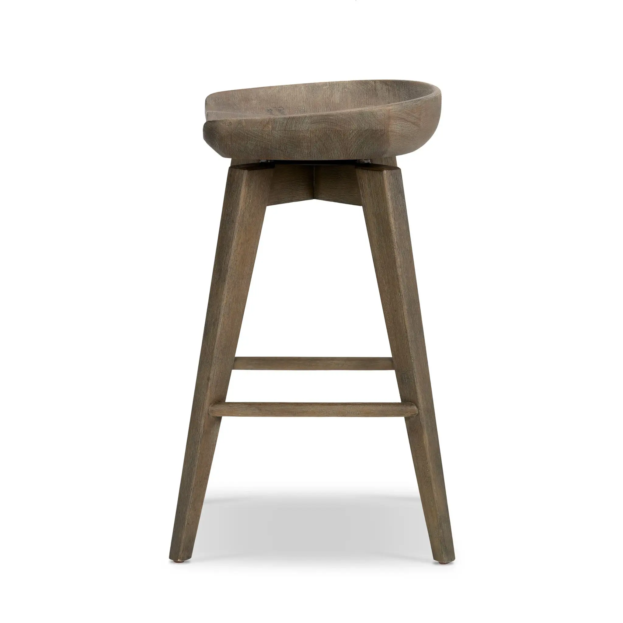 Four Hands Pamona Mid Tone 24" Swivel Barstool Four Hands Pamona Mid Tone 24" Swivel Barstool