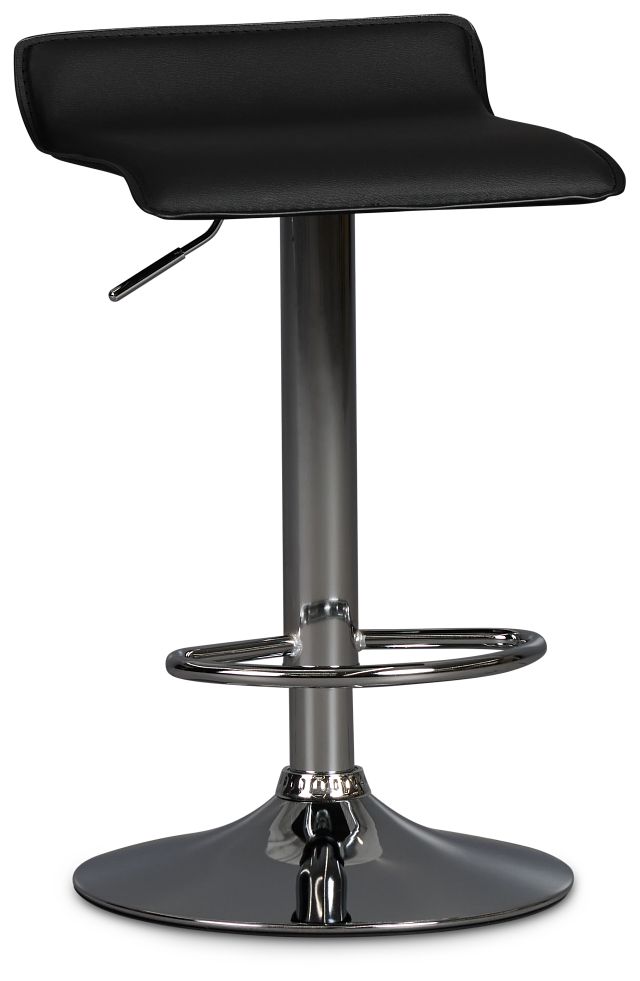 Colton Black Adjustable Stool