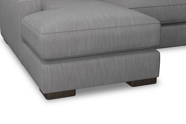 Edgewater Revenue Gray Medium Left Chaise Sectional