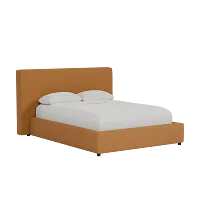 Grayton Elite Light Brown 44" Upholstered Platform Bed