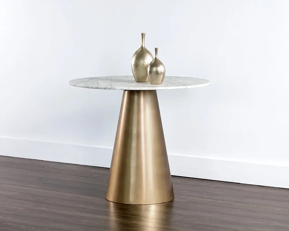 Delta Gold Marble Round Table