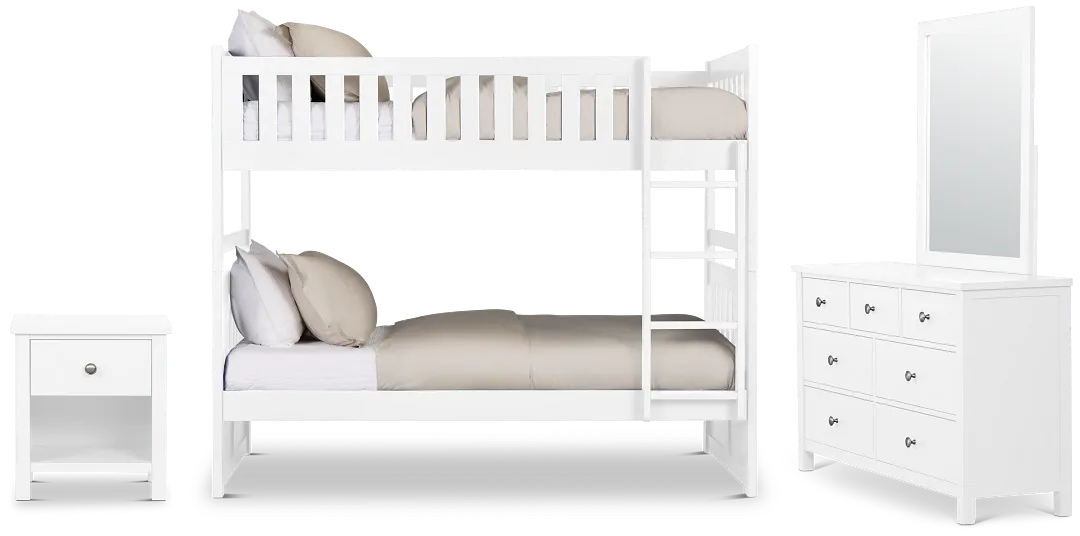 Charleston White Bunk Bed Bedroom