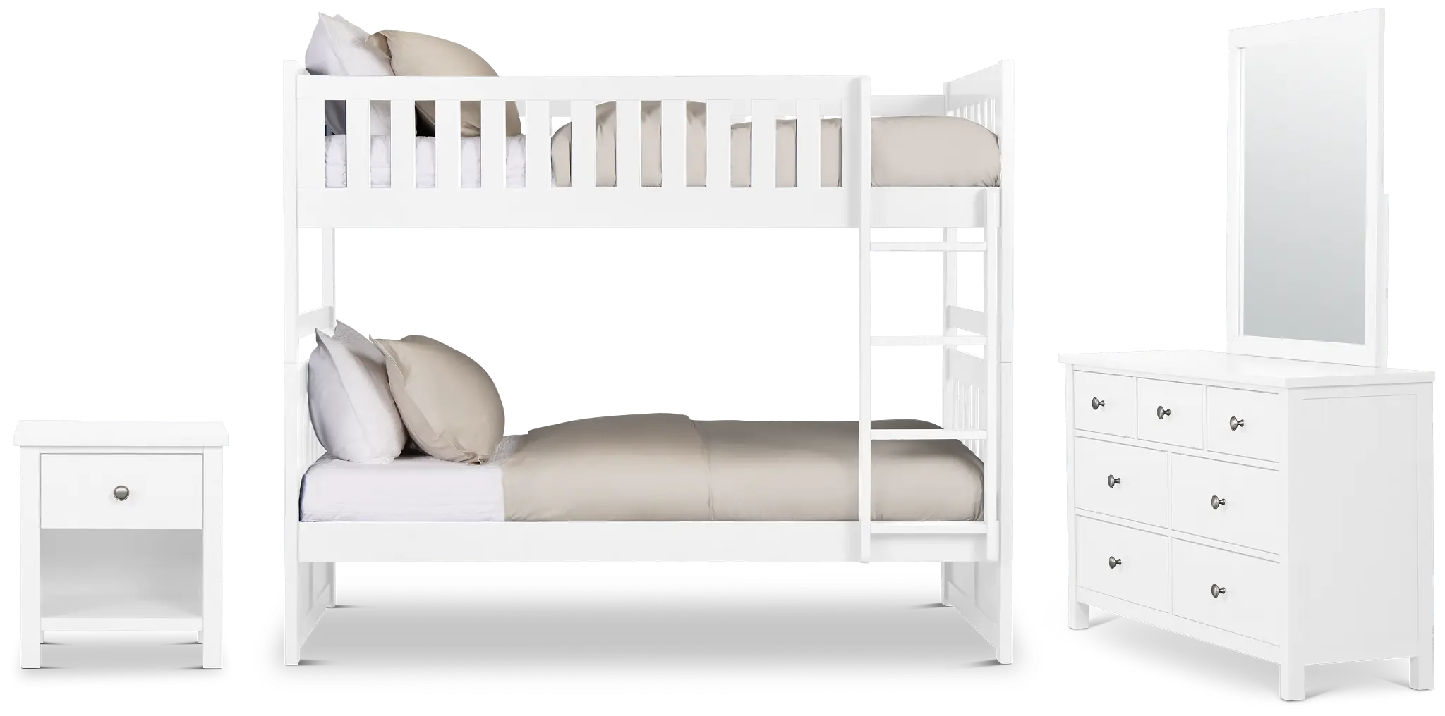 Charleston White Bunk Bed Bedroom Charleston White Bunk Bed Bedroom