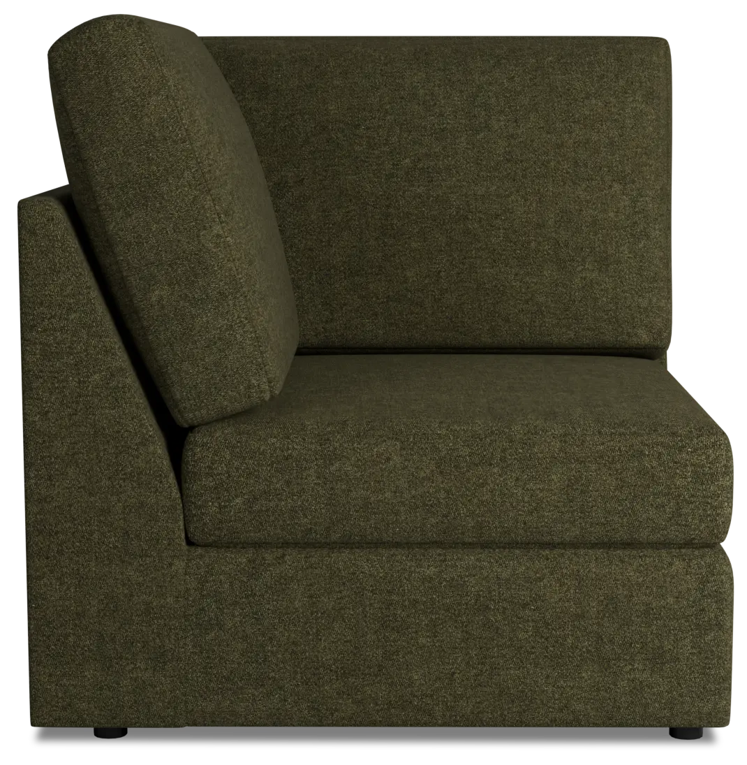 Citymod Green Fabric Wedge Citymod Green Fabric Wedge