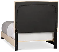 Flagler Beige Uph Panel Bed