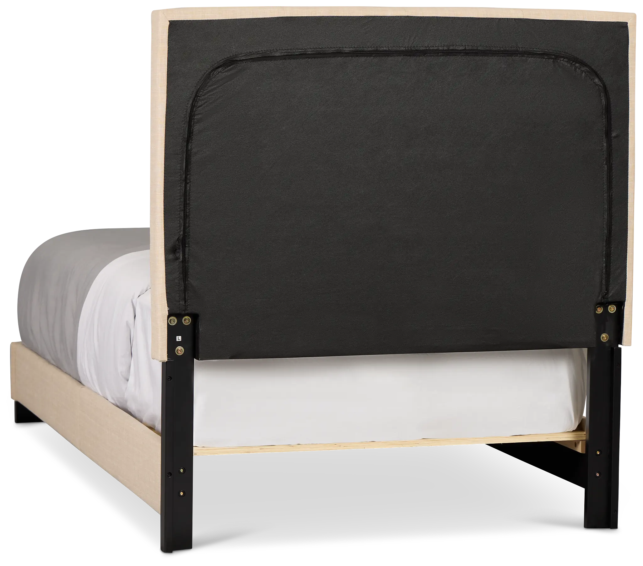 Flagler Beige Uph Panel Bed Flagler Beige Uph Panel Bed