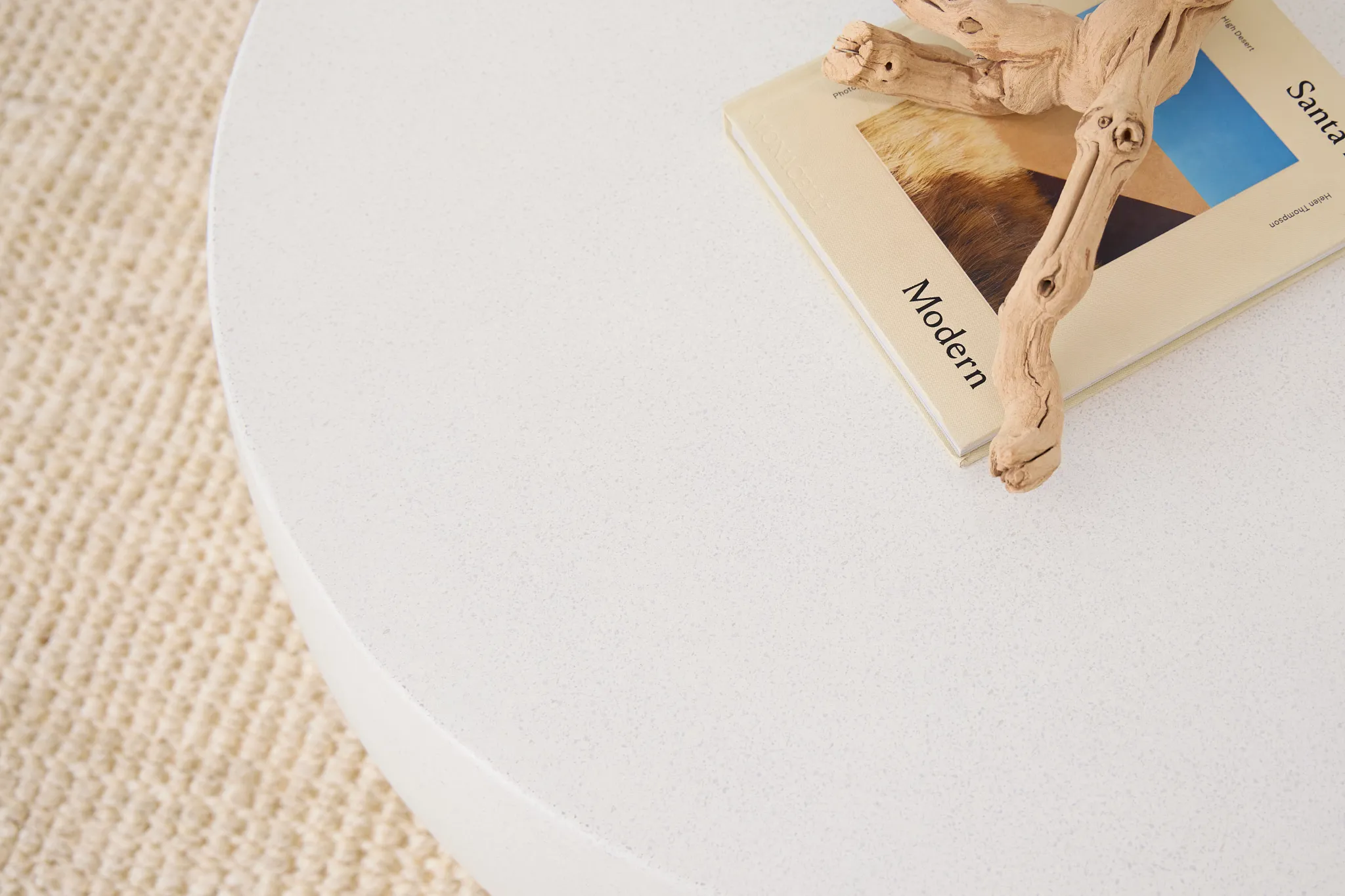 Tai White Round Coffee Table