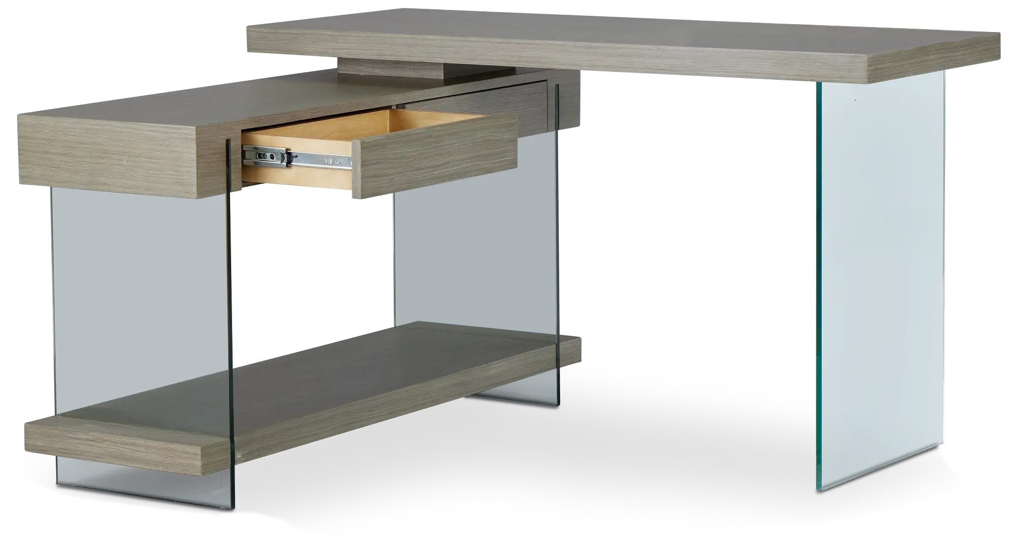 Olympia Gray Small L Desk Olympia Gray Small L Desk