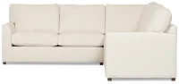 Tate Light Beige Fabric Medium 2-arm Left Cooling Memory Foam Sleeper Sect