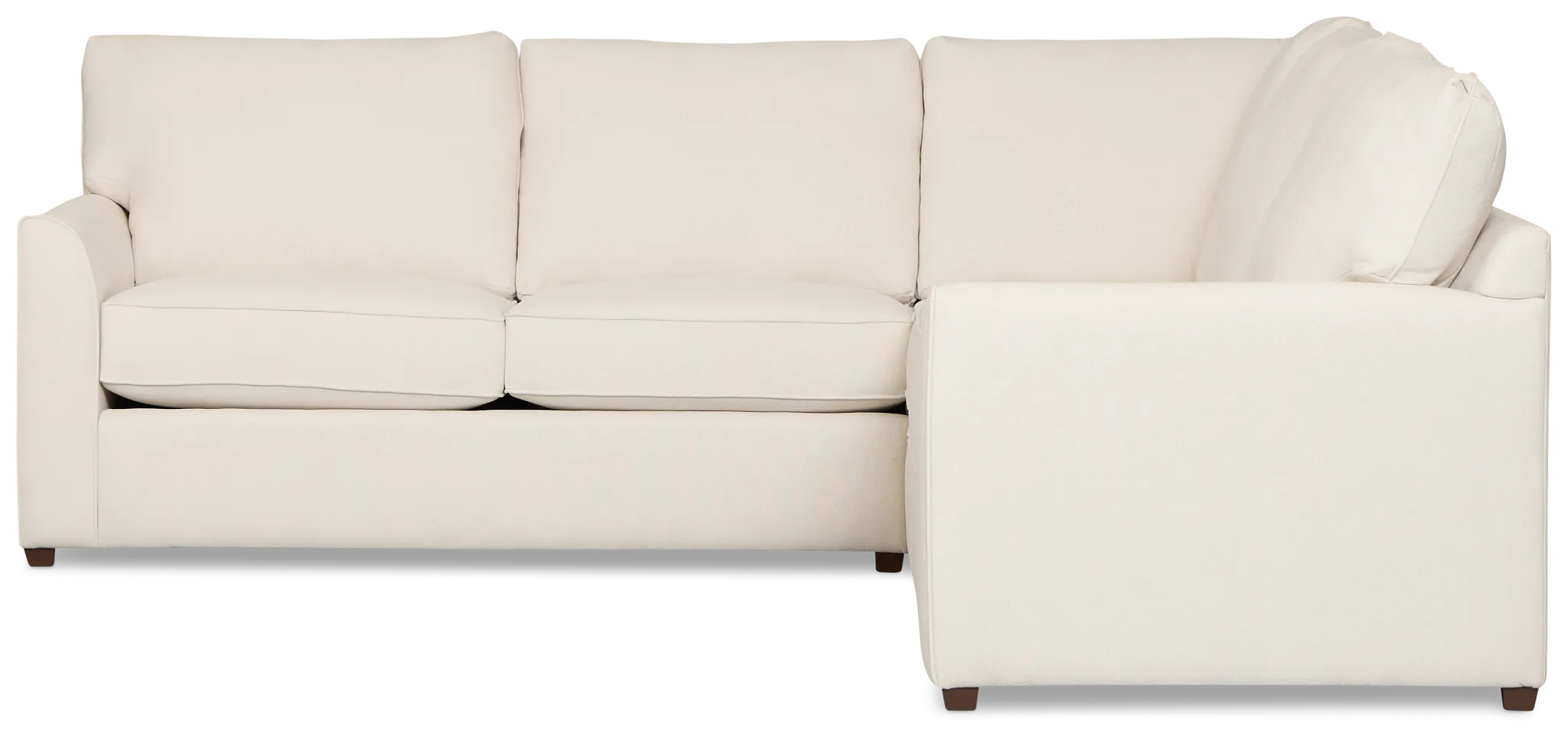 Tate Light Beige Fabric Medium 2-arm Left Cooling Memory Foam Sleeper Sect