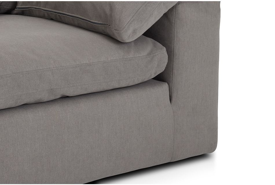 Nixon Light Gray Fabric 3 Piece Modular Sofa