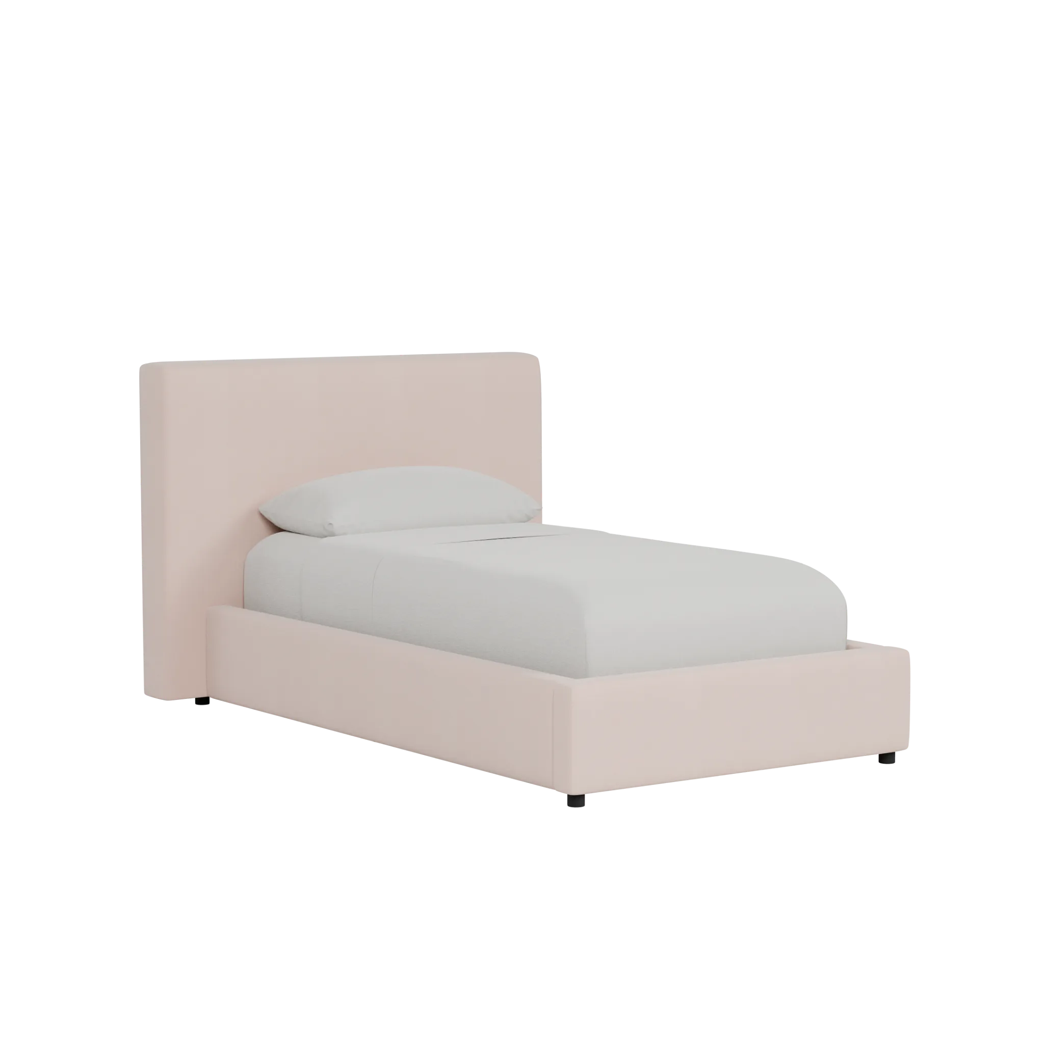 Grayton Joya Light Pink 44" Upholstered Platform Bed