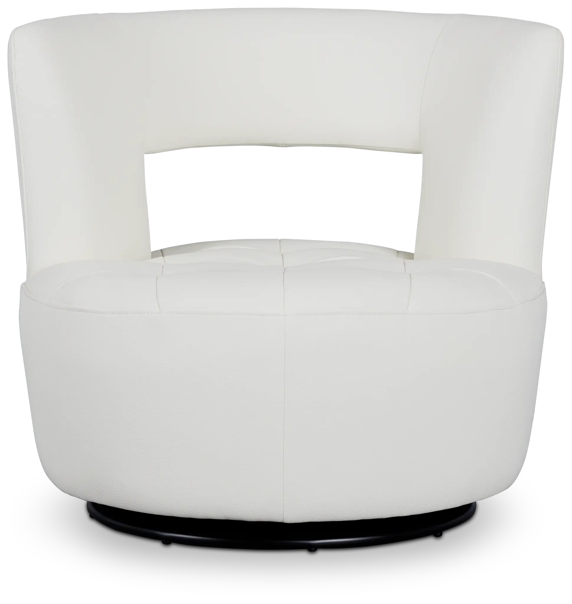 Zion White Micro Swivel Accent Chair Zion White Micro Swivel Accent Chair