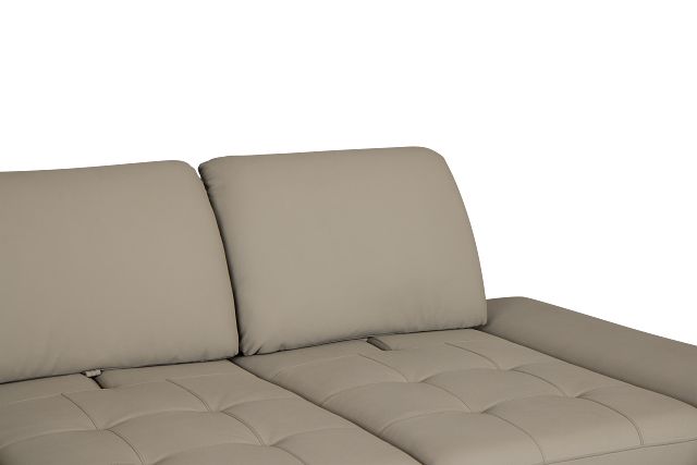 Eden Gray Micro Left Chaise Sleeper Sectional