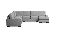 Edgewater Delray Light Gray Large Right Chaise Sectional