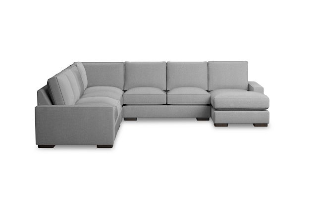 Edgewater Delray Light Gray Large Right Chaise Sectional (2)