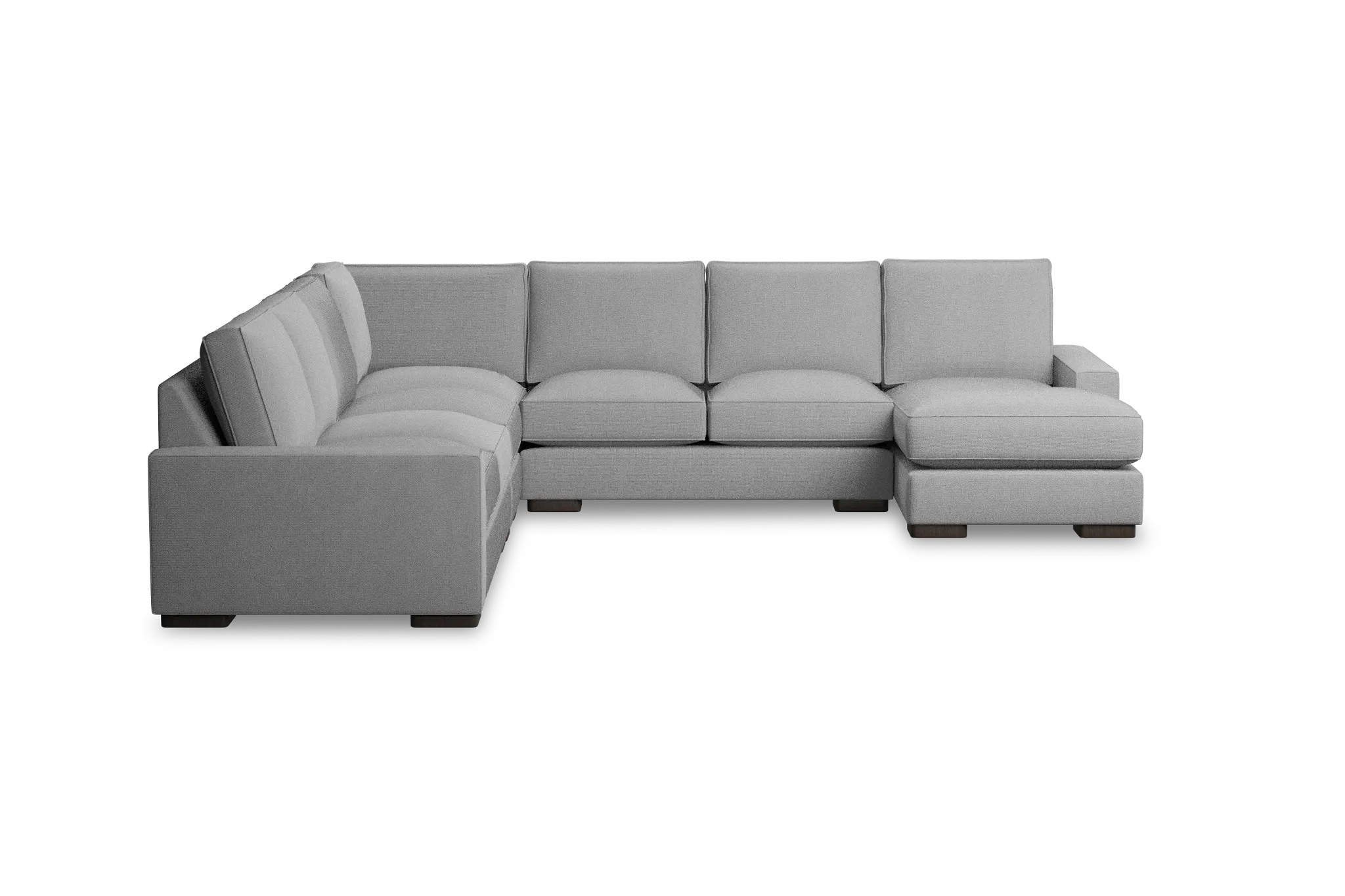 Edgewater Delray Light Gray Large Right Chaise Sectional