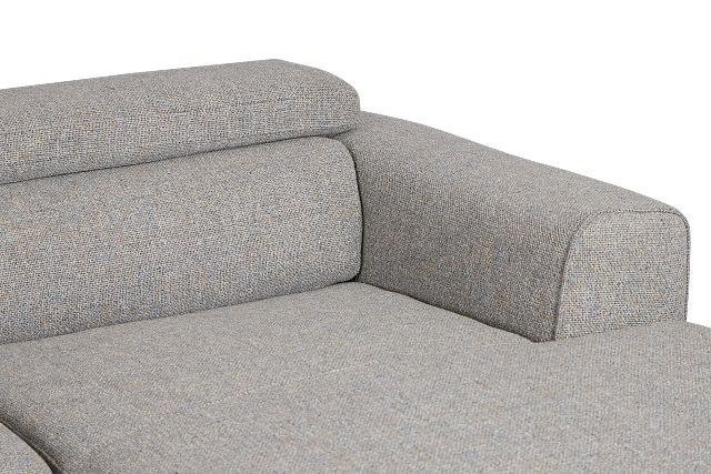 Alina Dark Gray Fabric Right Chaise Sectional