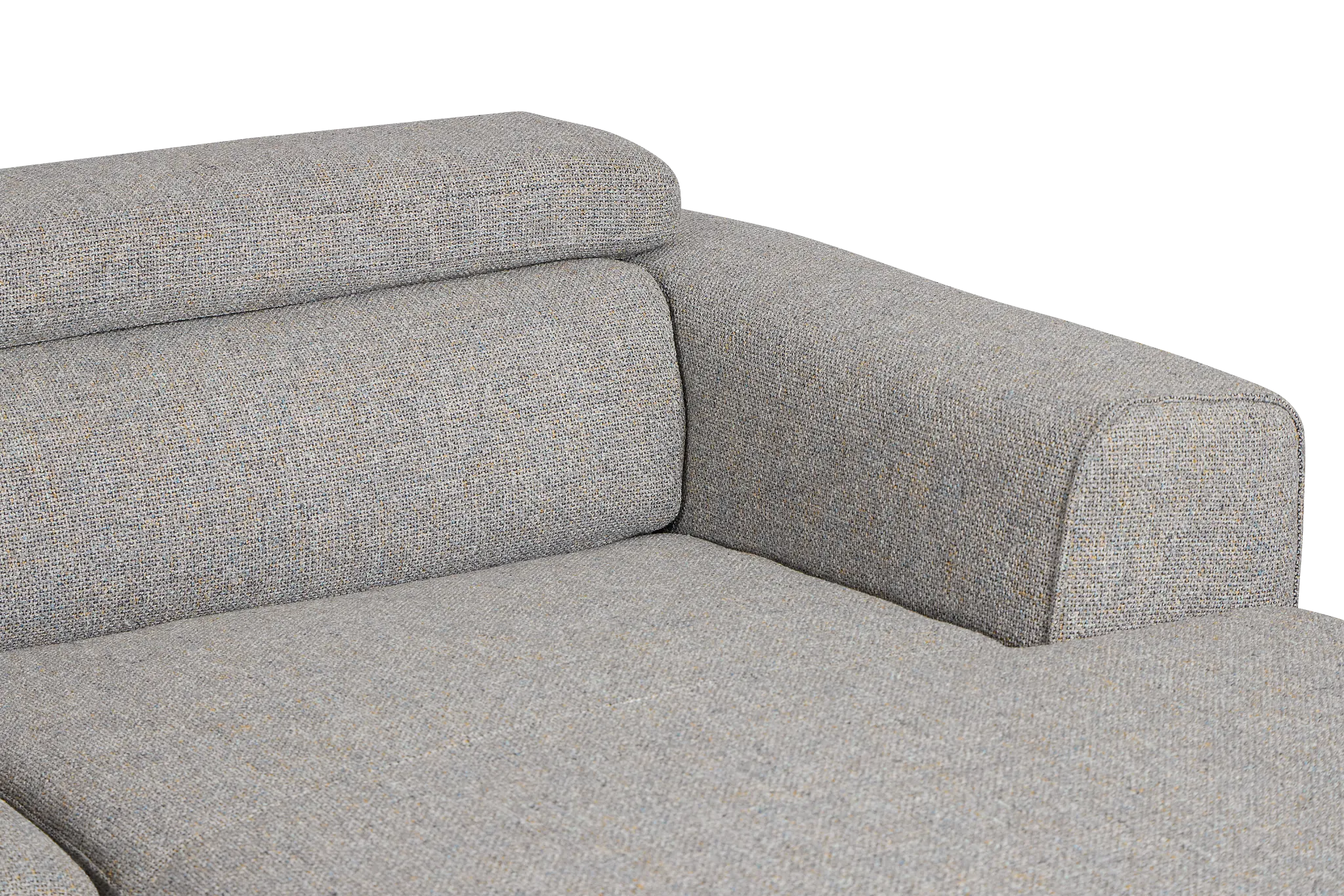 Alina Dark Gray Fabric Right Chaise Sectional