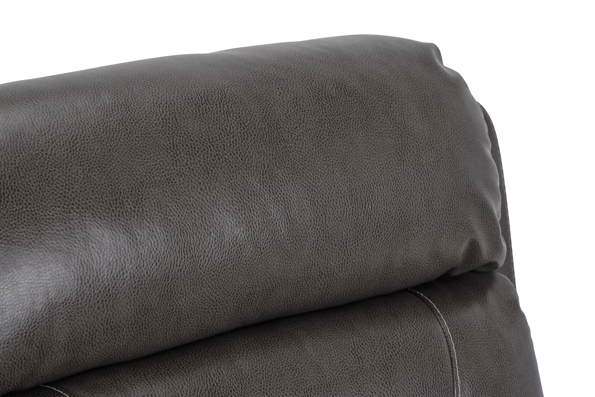 Toby Dark Taupe Micro Power Recliner With Power Headrest Toby Dark Taupe Micro Power Recliner With Power Headrest