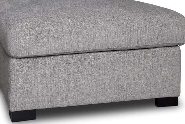 Amber Dark Gray Fabric Large Right Chaise Storage Sleeper Sectional