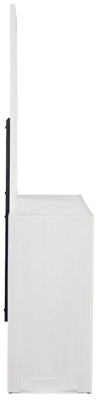 Ollie White Dresser & Mirror