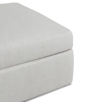 Destin Sutton Gray Fabric Cocktail Ottoman